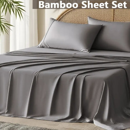 Bamboo Fiber Fitted Bed Sheet Set