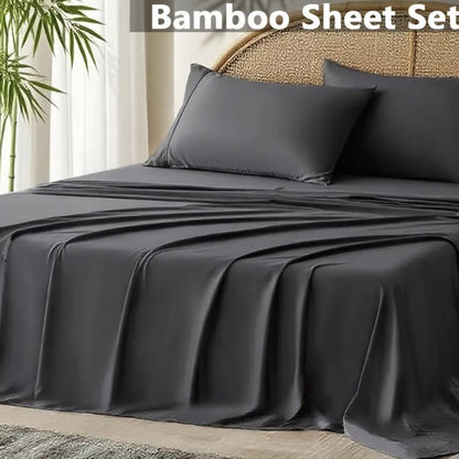 Bamboo Fiber Fitted Bed Sheet Set