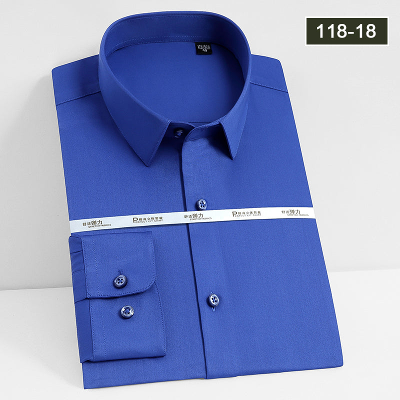 Bamboo fiber men's long-sleeved shirt