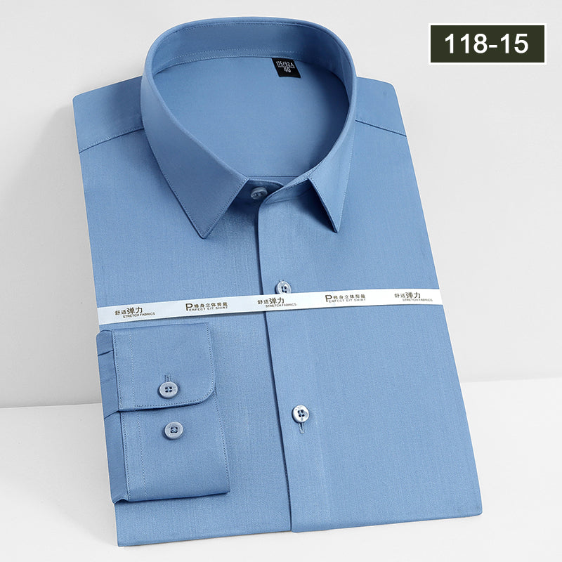 Bamboo fiber men's long-sleeved shirt