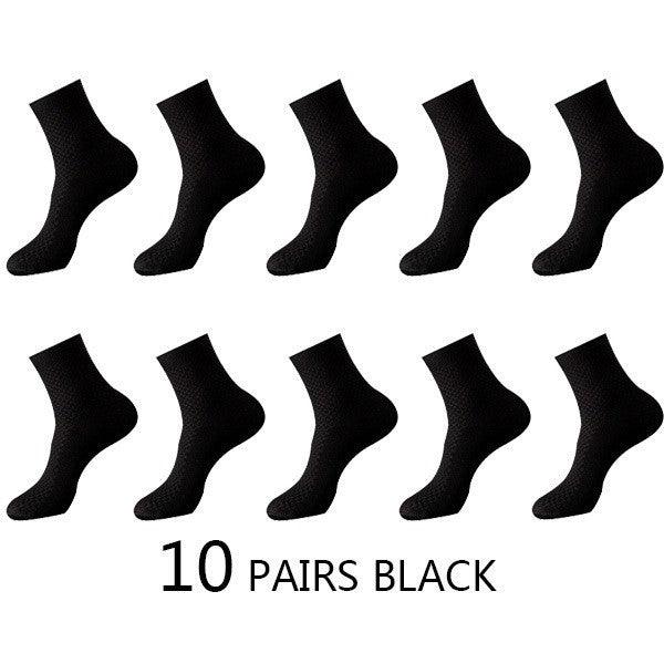 Bamboo Fiber Mid-Calf Men's Socks