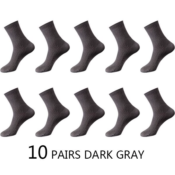 Bamboo Fiber Mid-Calf Men's Socks