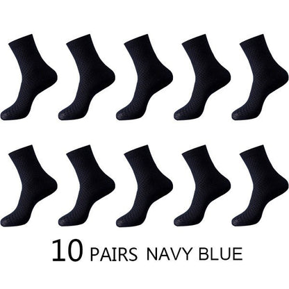 Bamboo Fiber Mid-Calf Men's Socks