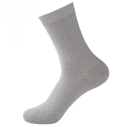 Bamboo Fiber Mid-Calf Men's Socks