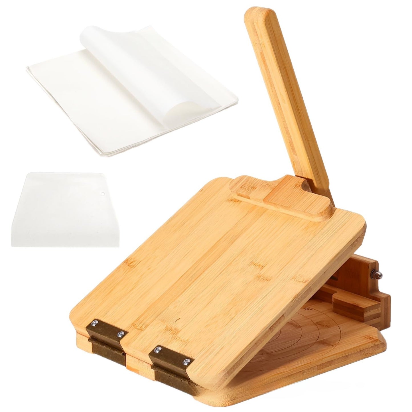 Bamboo Mexican Tortilla Press Square Solid Wood Tortilla Press Tortilla Maker
