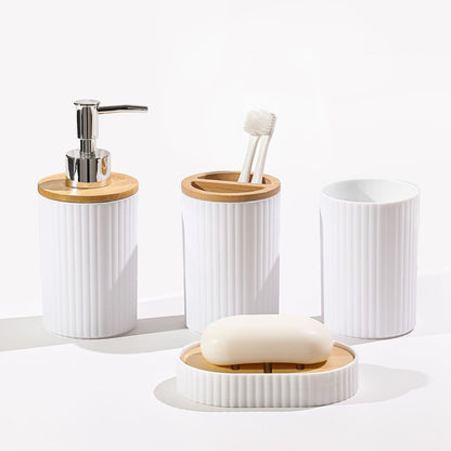Bamboo Pattern Bathroom 3-Piece Set