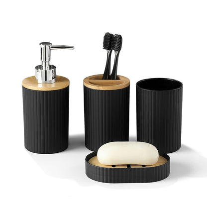 Bamboo Pattern Bathroom 3-Piece Set