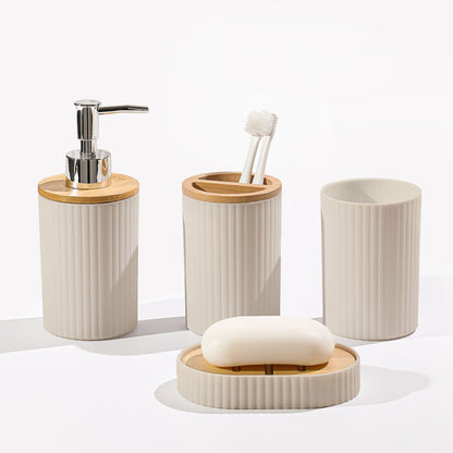 Bamboo Pattern Bathroom 3-Piece Set