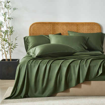 Bamboo Polyester Fitted Bed Sheet Set