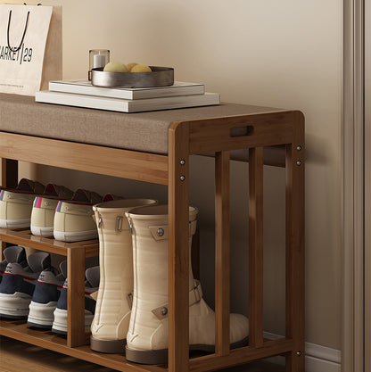 Bamboo Shoe Rack