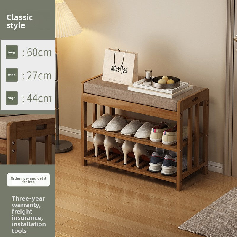 Bamboo Shoe Rack