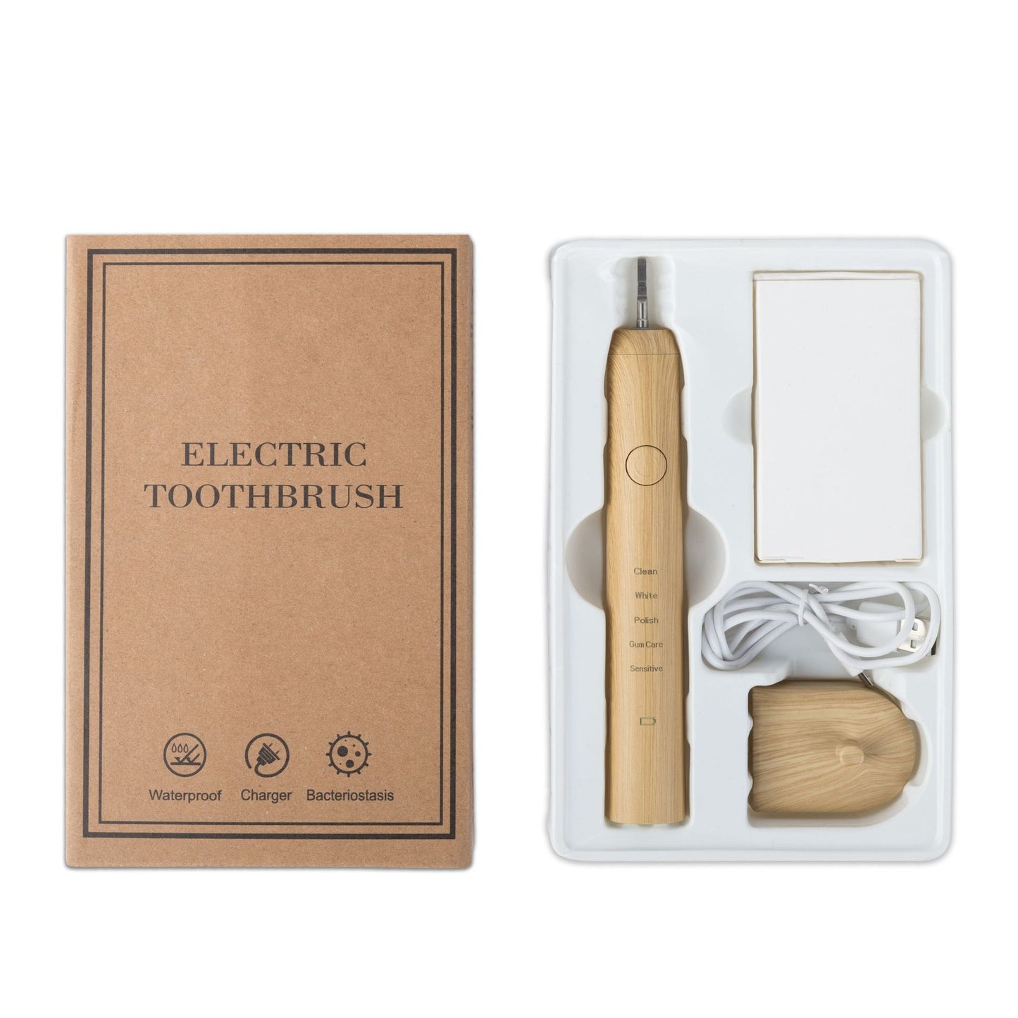 Bamboo smart electric toothbrush