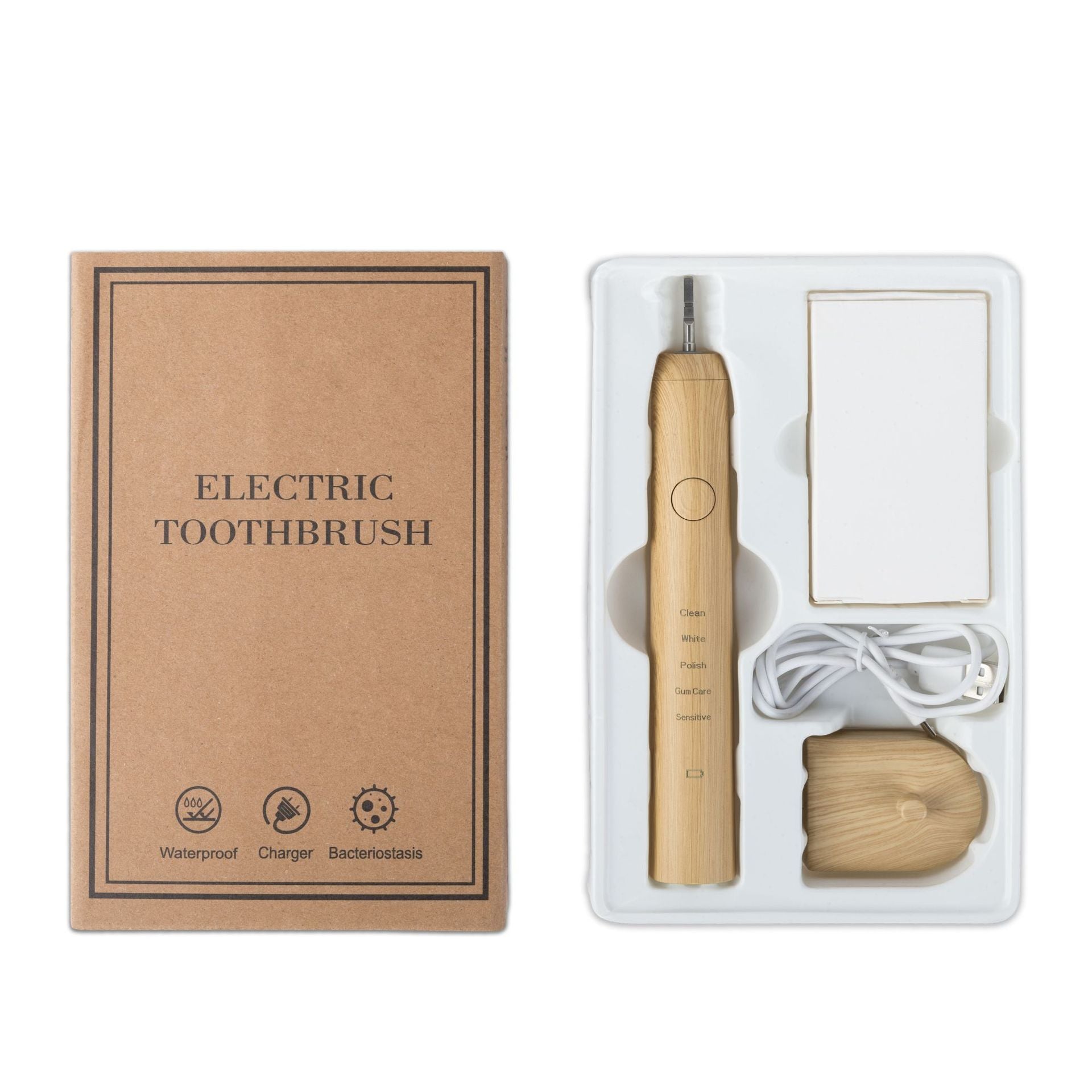 Bamboo smart electric toothbrush