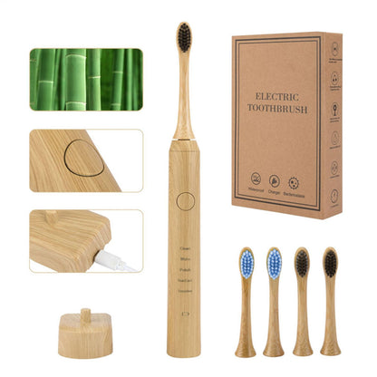 Bamboo smart electric toothbrush
