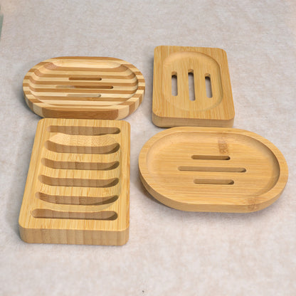 Bamboo soap rack