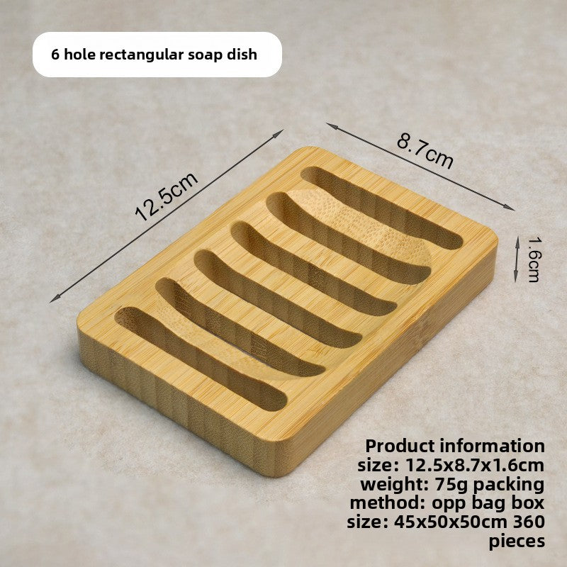 Bamboo soap rack