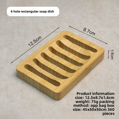 Bamboo soap rack