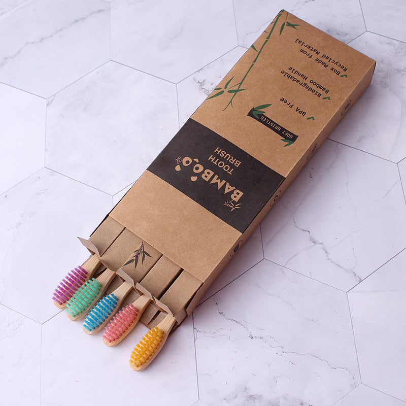 Bamboo Soft Bristle Toothbrushes Multi-Pack