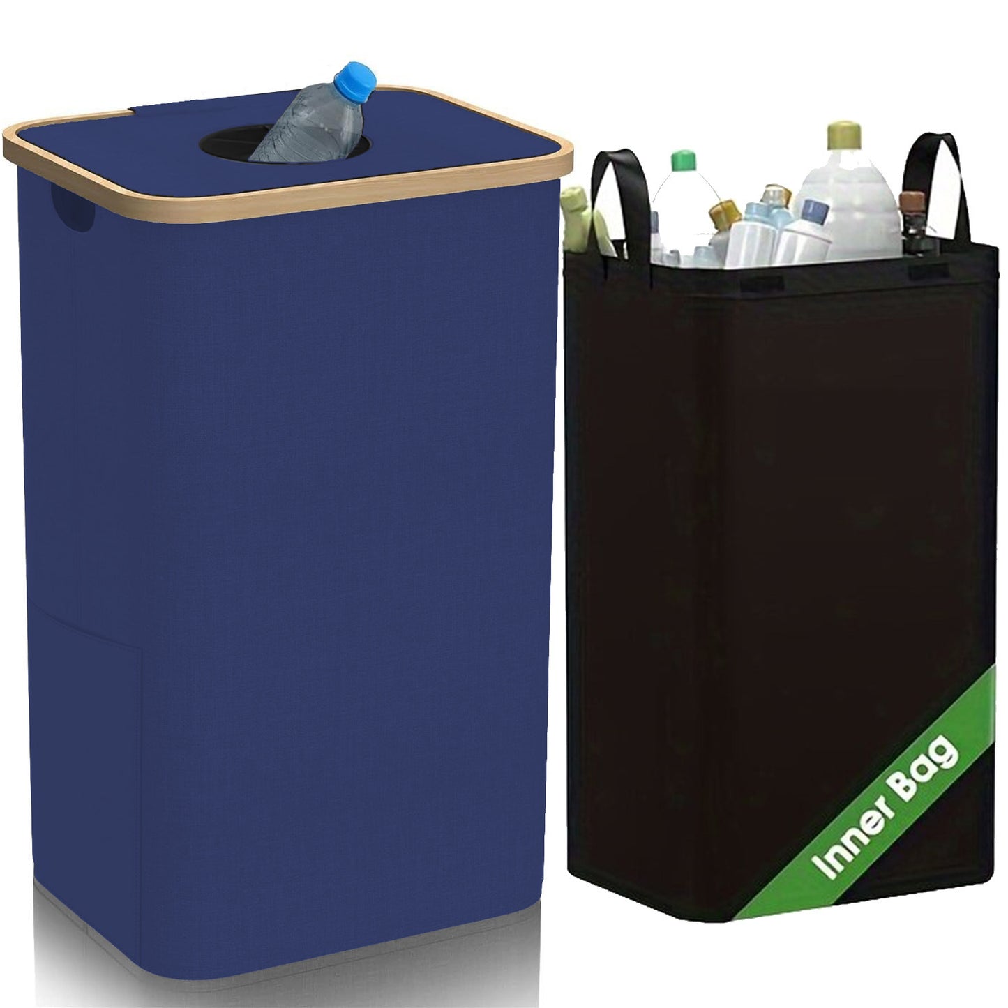 Bamboo Storage Basket with Removable Lid