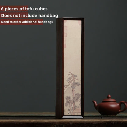 Bamboo Tea Packaging Box with Handbag