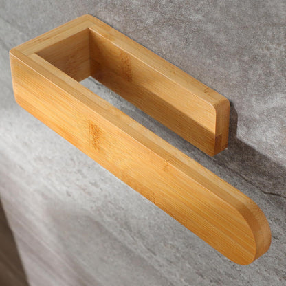 Bamboo Wall Towel Rack