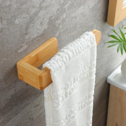 Bamboo Wall Towel Rack