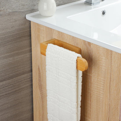 Bamboo Wall Towel Rack