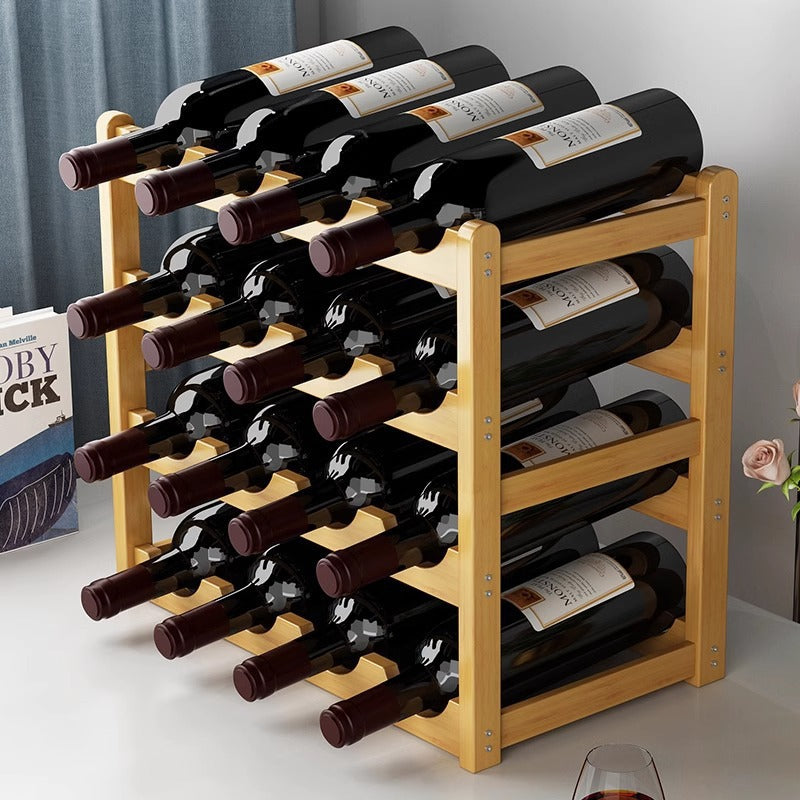 Bamboo Wine Display Rack