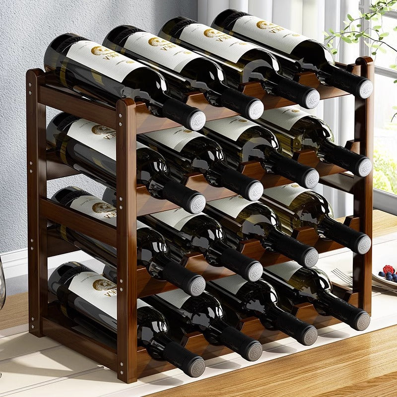 Bamboo Wine Display Rack