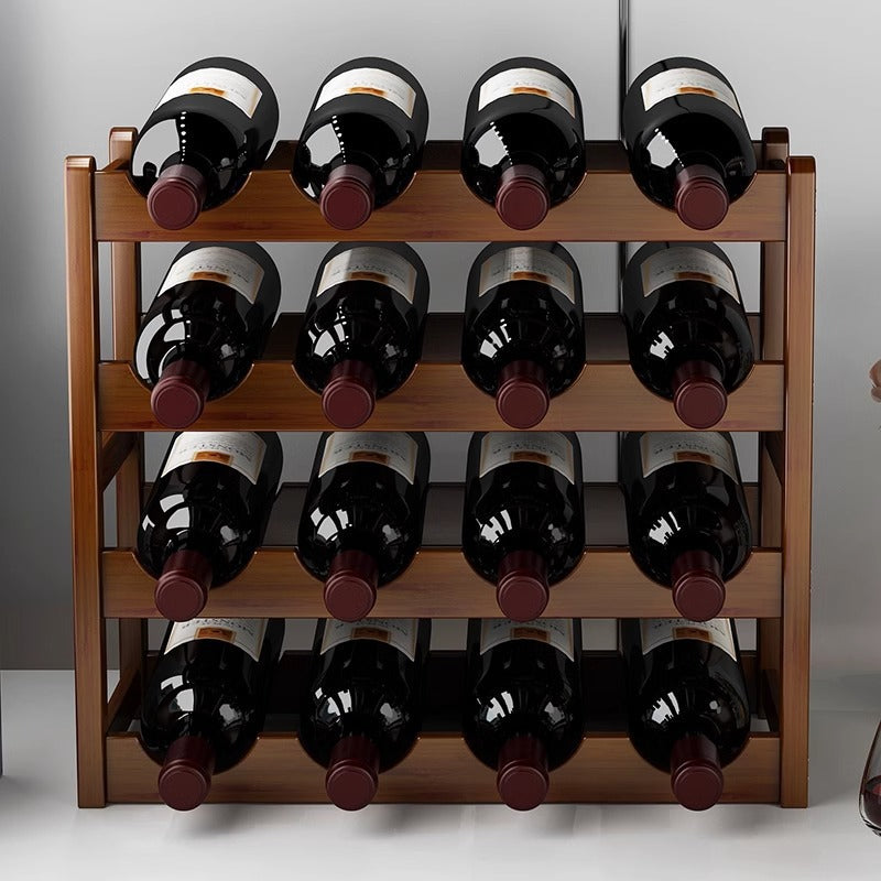 Bamboo Wine Display Rack
