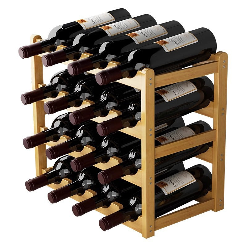 Bamboo Wine Display Rack