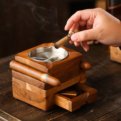Bamboo Wine Glass Holder Set with Tray