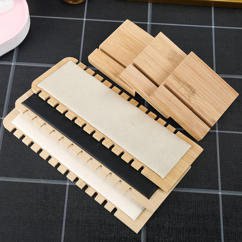 Bamboo Wood Jewelry Display Stand for Necklaces and Pendants