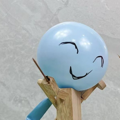 Bamboo Wooden Duel Battle Toy with Balloons