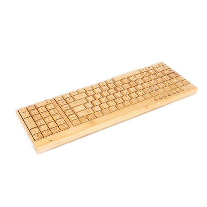 Bamboo wooden mouse and keyboard