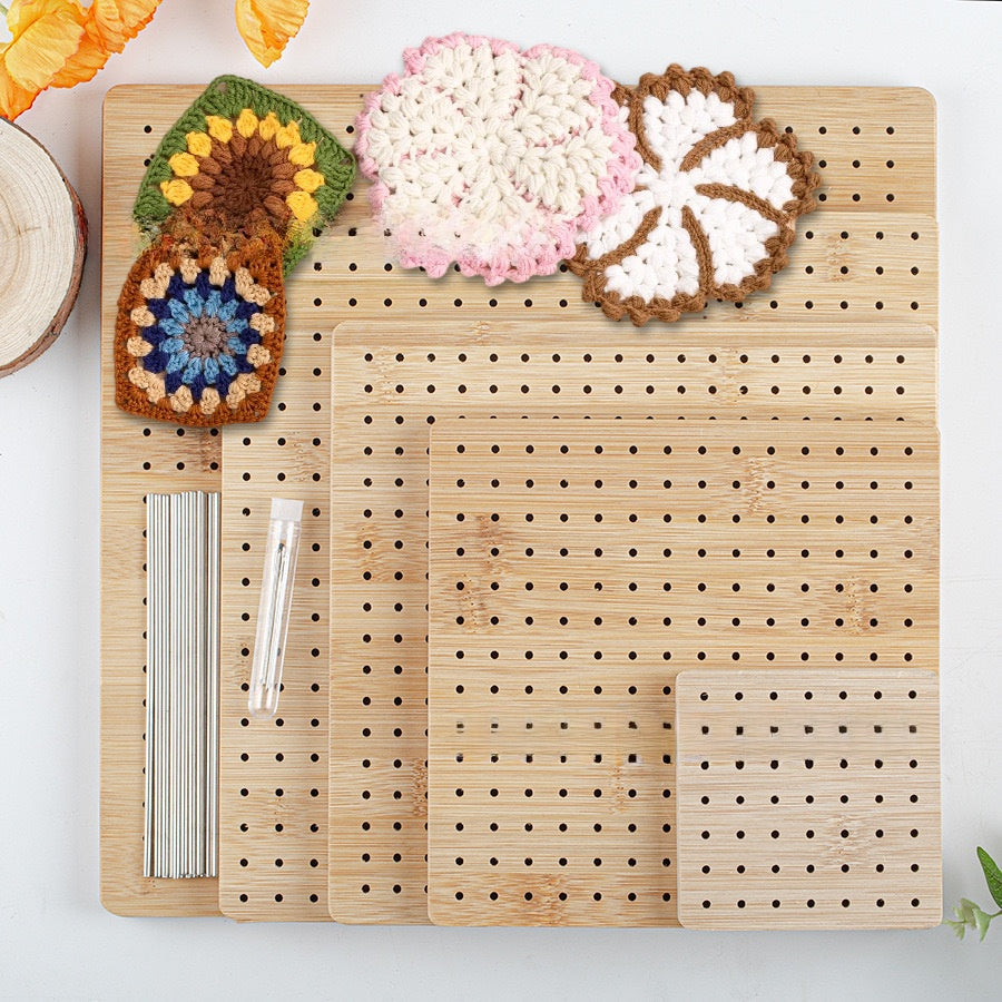 Bamboo Wool Knitting Board with Styling Needles