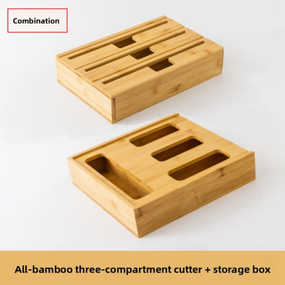 Bamboo Wrap Cutter and Storage Box