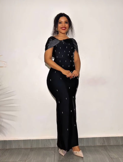 Bandage Off-Shoulder Long Dress