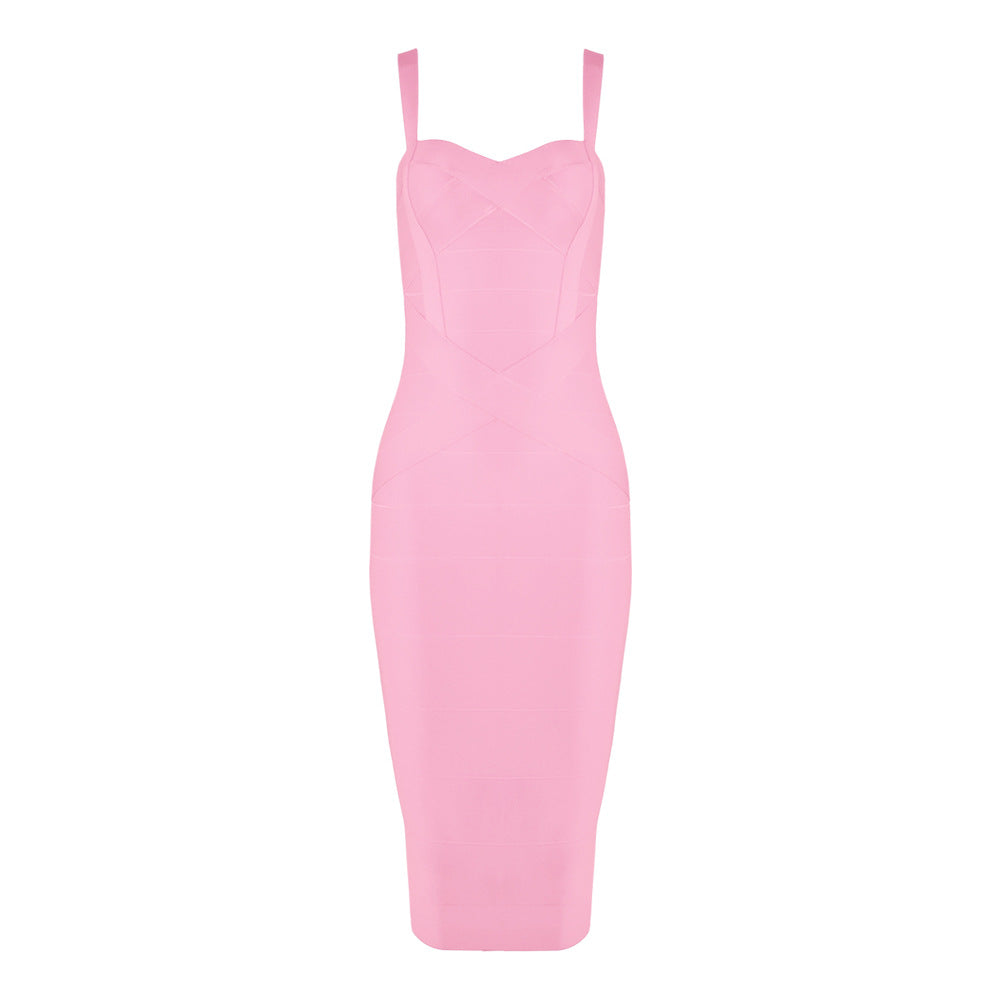 Bandage Suspender Bodycon Dress