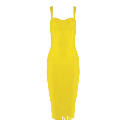 Bandage Suspender Bodycon Dress