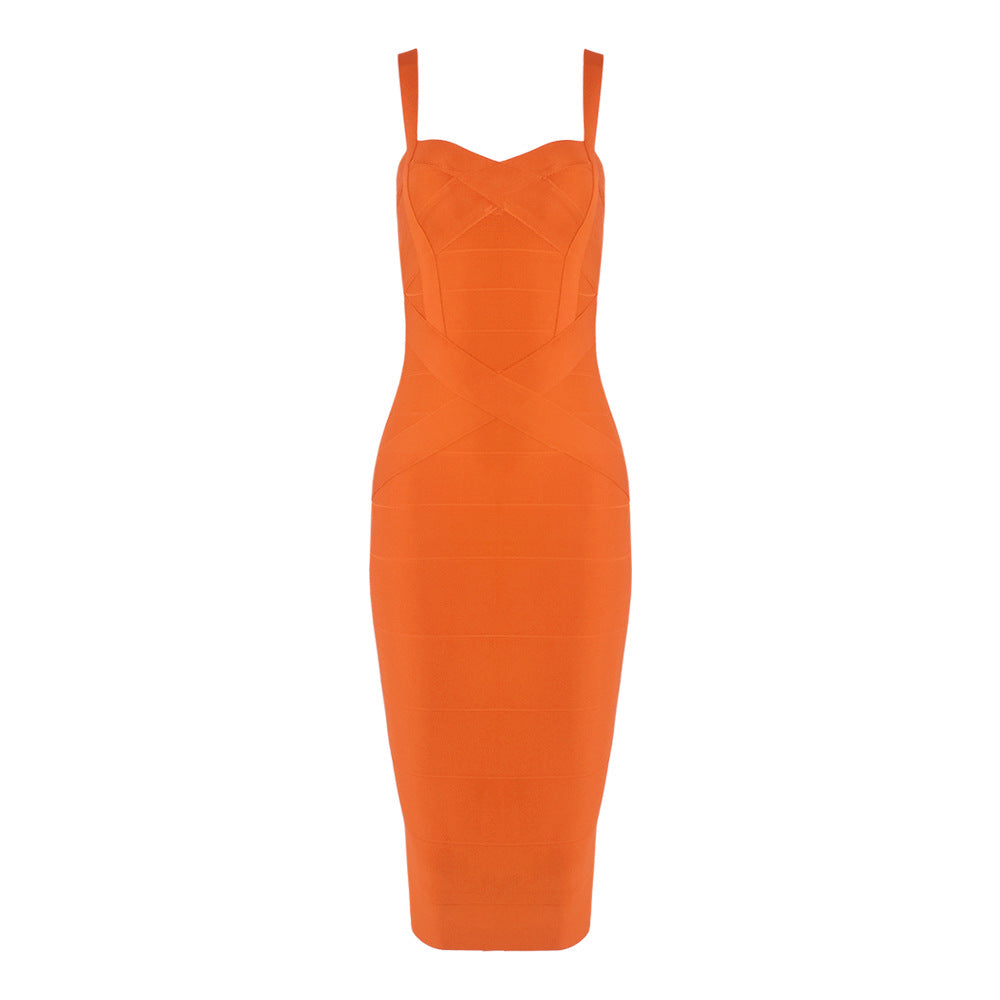 Bandage Suspender Bodycon Dress
