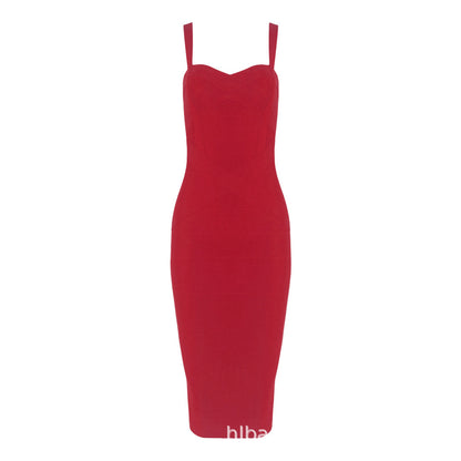 Bandage Suspender Bodycon Dress