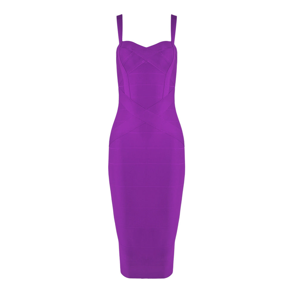 Bandage Suspender Bodycon Dress