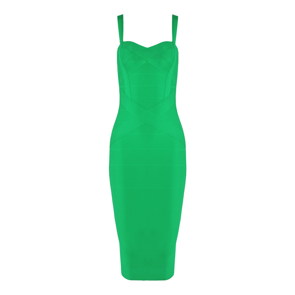 Bandage Suspender Bodycon Dress