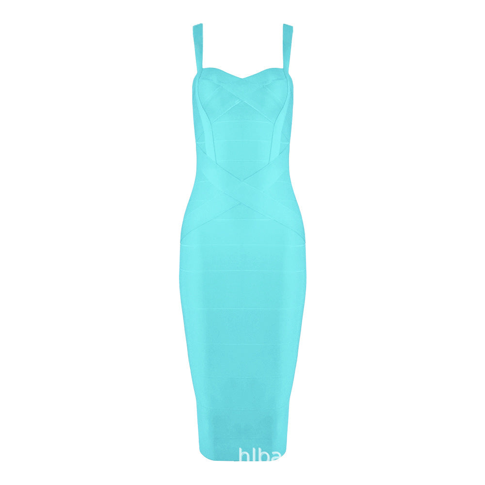 Bandage Suspender Bodycon Dress