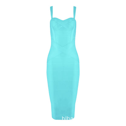 Bandage Suspender Bodycon Dress