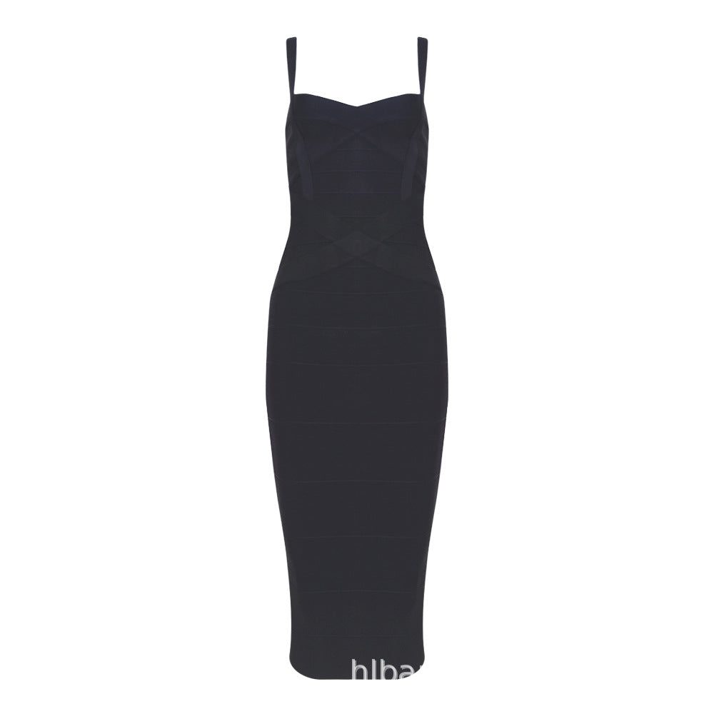 Bandage Suspender Bodycon Dress