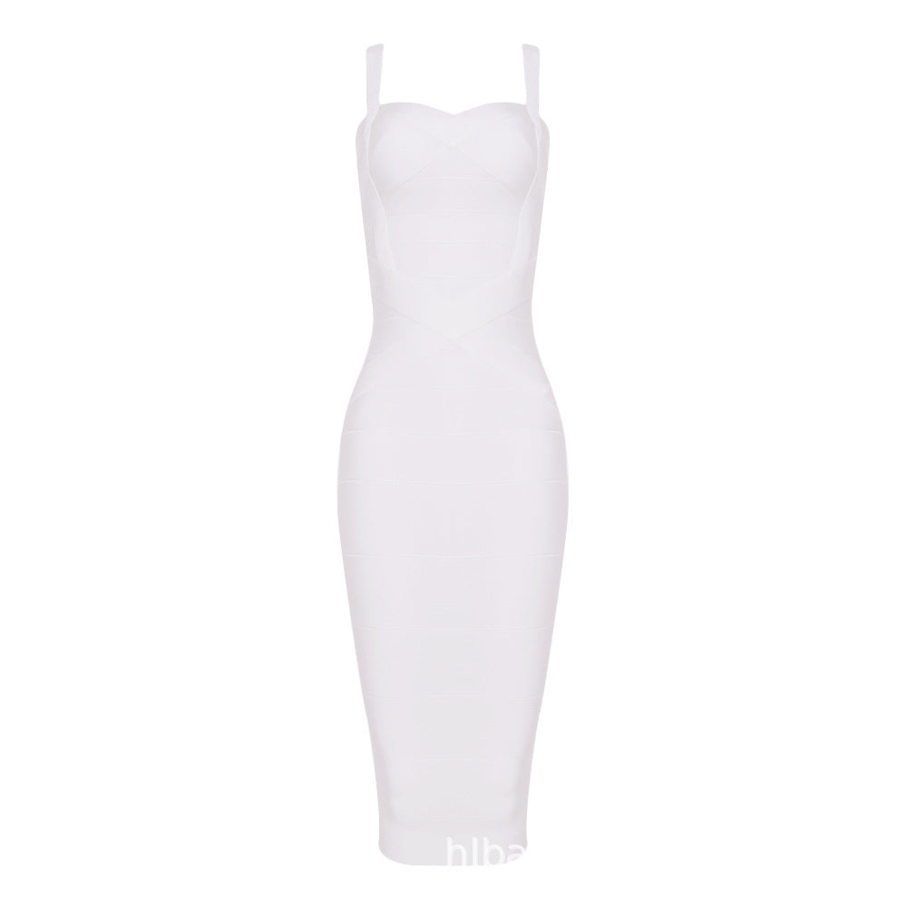 Bandage Suspender Bodycon Dress