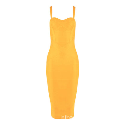 Bandage Suspender Bodycon Dress