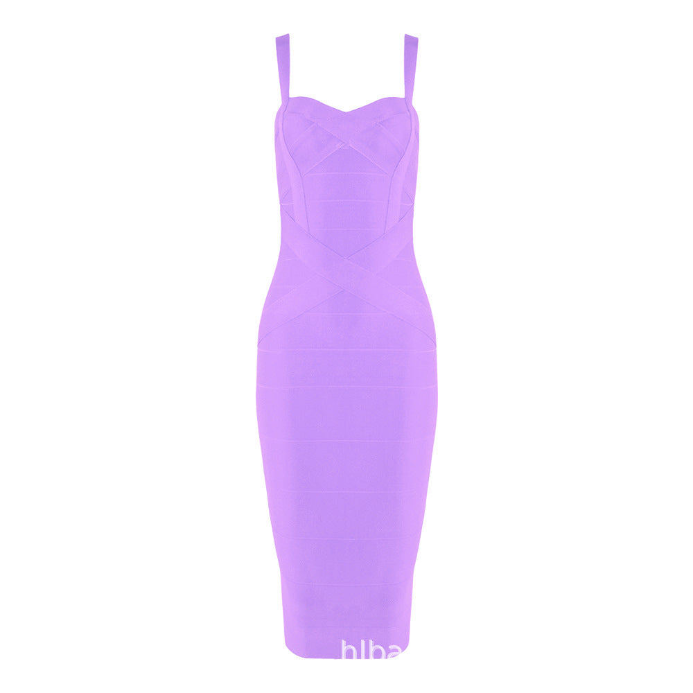 Bandage Suspender Bodycon Dress